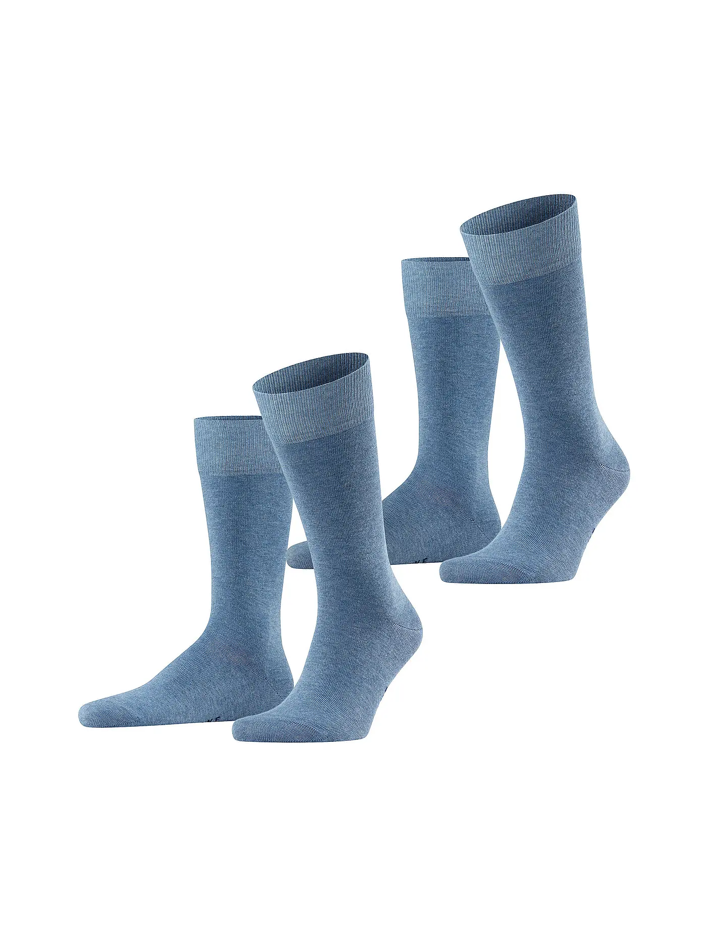 FALKE | Socken 2-er Pkg "Happy" (navy mel.) | blau